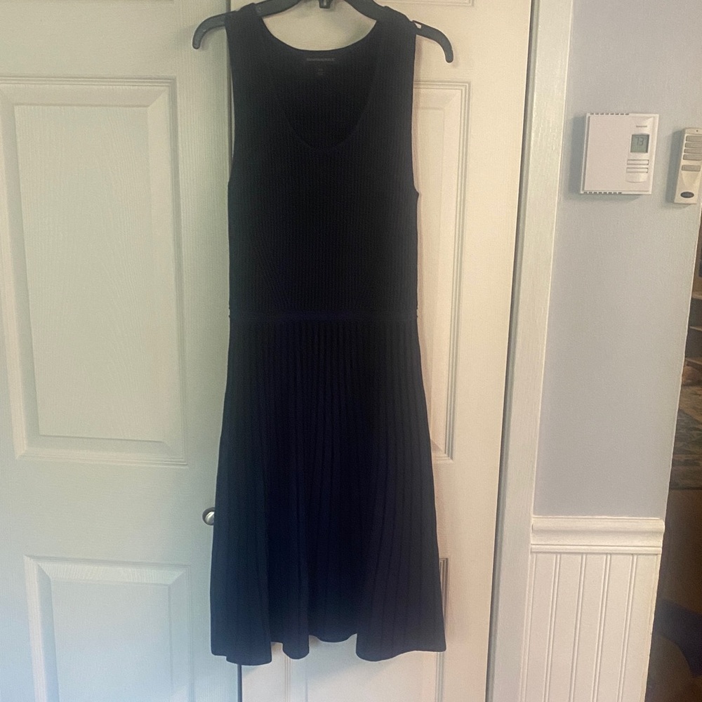 Banana Republic Blue/Black Midi Dress
